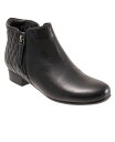【送料無料】 ソフトウォーク レディース ブーツ・レインブーツ シューズ Trotters Major Bootie Black quilte