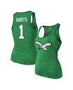 【送料無料】 マジェスティック レディース タンクトップ トップス Women's Jalen Hurts Kelly Green Philadelphia E...