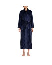 【送料無料】 ランズエンド レディース ナイトウェア アンダーウェア Women's Cozy Plush Long Wrap Robe Ivory