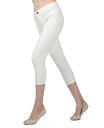 【送料無料】 メモイ レディース レギンス ボトムス Women's Light Ponte Cotton Blend Capri Leggings Ivory