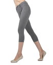 【送料無料】 メモイ レディース レギンス ボトムス Women's Light Ponte Cotton Blend Capri Leggings Med g...