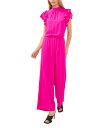 【送料無料】 ワンステイト レディース ジャンプスーツ トップス Women's Short Flutter Sleeve Mock Neck Tie Back...