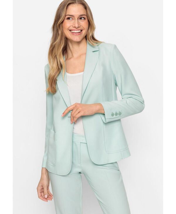 【送料無料】 オルセン レディース ジャケット・ブルゾン ブレザー アウター Women's Long Sleeve Pique Blazer Mint blue