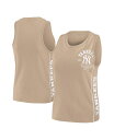【送料無料】 ウェア バイ エリン アンドルーズ レディース タンクトップ トップス Women's Tan New York Yankees Tonal Ta...