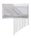 【送料無料】 ニナ レディース クラッチバッグ バッグ Crystal Chain Slim Envelope Clutch Silver(4)