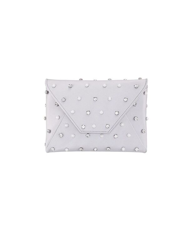 ニナ レディース バッグ クラッチバッグ Nina Imitation Pearl/Crystal Adorned Square Envelope Clutc..
