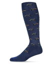 【送料無料】 メモイ メンズ 靴下 アンダーウェア Men's Scotties Compression Socks Navy(4)