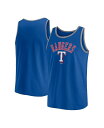 【送料無料】 ファナティクス メンズ タンクトップ トップス Men's Royal Texas Rangers Bet Tank Top Royal Heat...