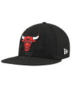 【送料無料】 ニューエラ メンズ 帽子 アクセサリー Men's Black Chicago Bulls Blackout Shadow Logo 59FIFTY Fitted Hat Black
