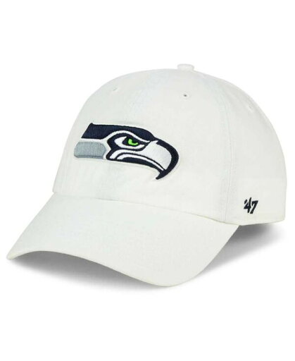 【送料無料】 47ブランド メンズ 帽子 アクセサリー Seattle Seahawks CLEAN UP Strapback Cap White 【送料無料】 47ブランド メンズ 帽子 アクセサリー Seattle Seahawks CLEAN UP Strapback Cap White