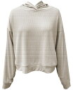 【送料無料】 イデオロギー レディース パーカー・スウェット アウター Women's Ribbed Drop-Shoulder Hoodie Oatmeal Ht(4)