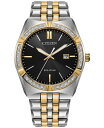 【送料無料】 シチズン メンズ 腕時計 アクセサリー Eco-Drive Men's Corso Diamond (1/10 ct. t.w.) Two-Tone Stainless Steel Bracelet Watch 40mm No Color
