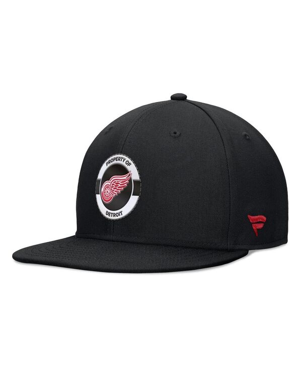 【送料無料】 ファナティクス メンズ 帽子 アクセサリー Men's Black Detroit Red Wings Authentic Pro Training Camp Snapback Hat Black
