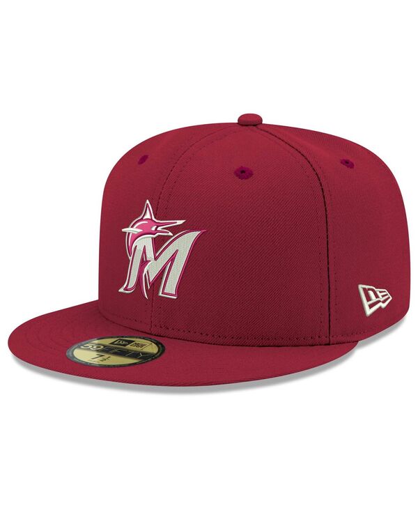 ReVida ŷԾŹ㤨֥˥塼  ꡼ ˹  New Era Men's Cardinal Miami Marlins Logo White 59FIFTY Fitted Hat Cardinal ۥ磻ȡפβǤʤ11,480ߤˤʤޤ