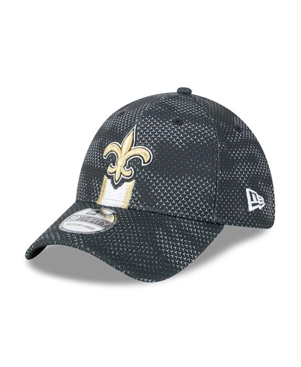 【送料無料】 ニューエラ メンズ 帽子 アクセサリー Men's Black New Orleans Saints 2024 Sideline 39THIRTY Flex Hat Black