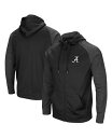 【送料無料】 コロシアム メンズ パーカー・スウェット フーディー アウター Men's Black Alabama Crimson Tide Big and Tall Blackout Raglan Full-Zip Hoodie Black