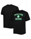 【送料無料】 プロファイル メンズ Tシャツ トップス Men's Black Boston Celtics Big and Tall Heart & Soul T-shirt Black
