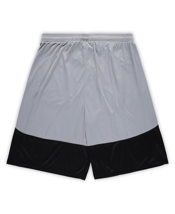【送料無料】 ファナティクス メンズ ハーフパンツ・ショーツ ボトムス Men's Black New Orleans Saints Big Tall Team Logo Shorts Black Silver