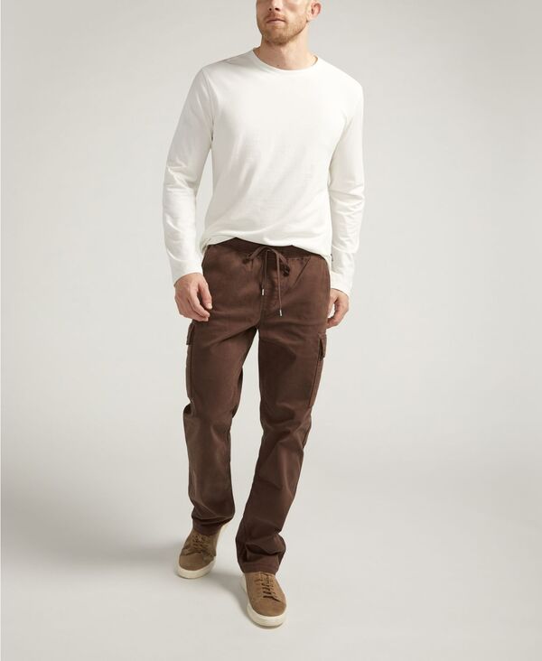 【送料無料】 シルバー ジーンズ メンズ カジュアルパンツ ボトムス Men's Essential Twill Pull-On Cargo Pants Coffee