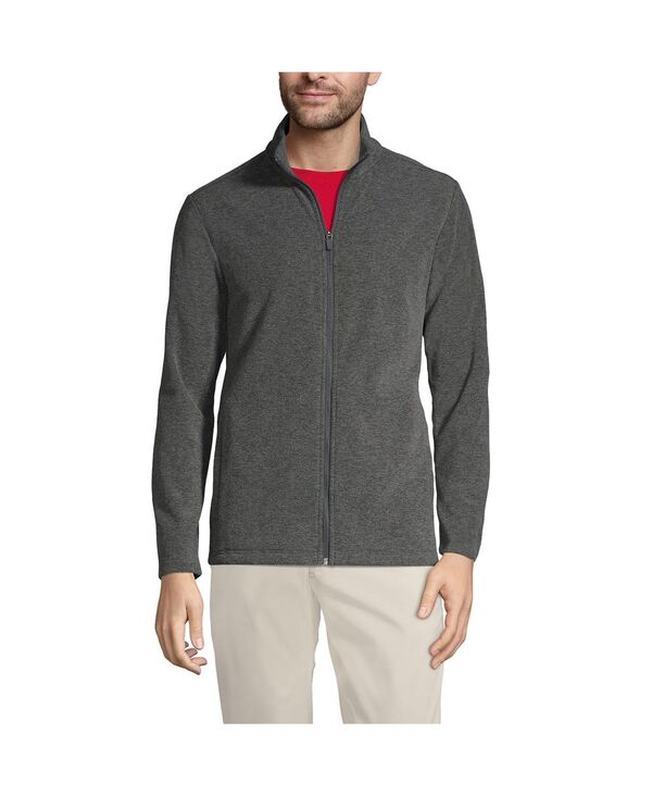 ランズエンド メンズ アウター ジャケット・ブルゾン フリース ジャケット Lands' End Men's School Uniform Thermacheck 100 Fleece Jacket Iron heather ヘザー