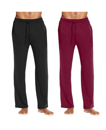 【送料無料】 ギャラクシーバイハルビック メンズ カジュアルパンツ ボトムス Men's Classic Lounge Pants Pack of 2 Black-Burgundy 【送料無料】 ギャラクシーバイハルビック メンズ カジュアルパンツ ボトムス Men's Classic Lounge Pants Pack of 2 Black-Burgundy