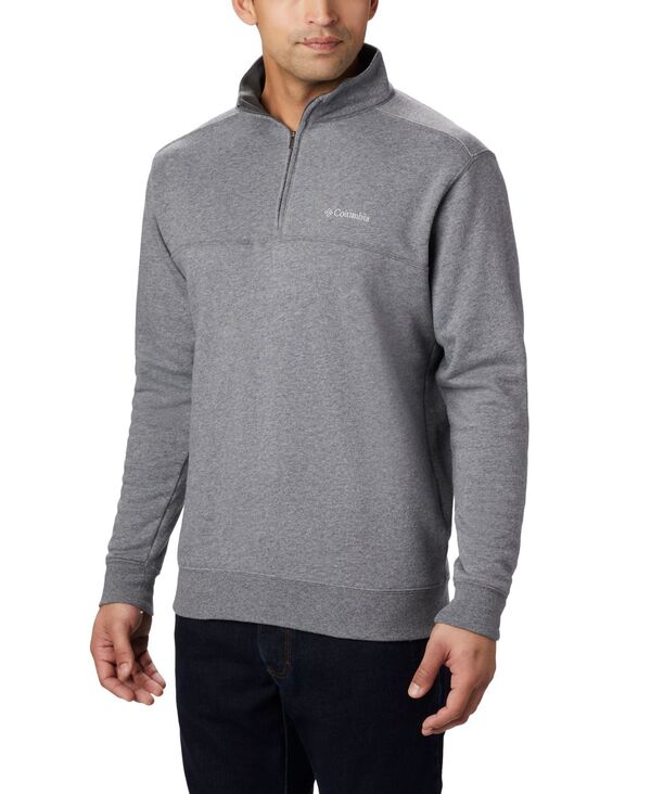【送料無料】 コロンビア メンズ パーカー・スウェット アウター Men's Hart Mountain II Quarter-Zip Fleece Sweatshirt Greenscape Heather