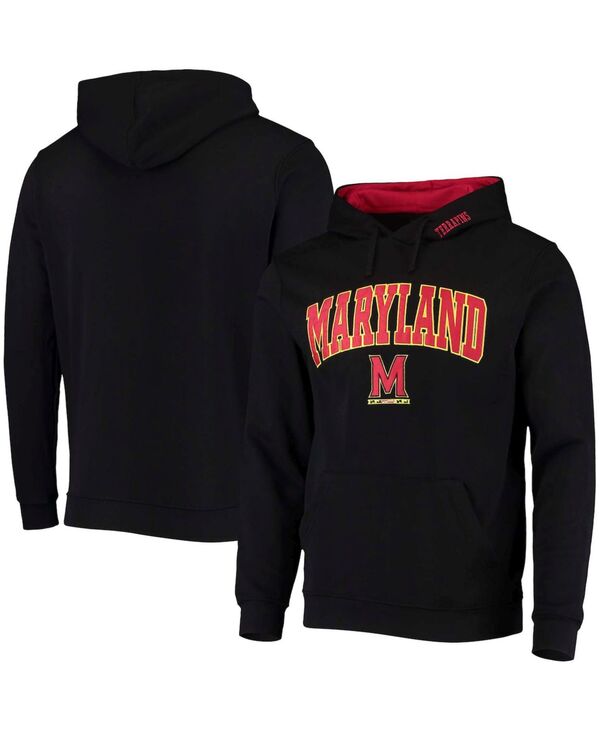 【送料無料】 コロシアム メンズ パーカー・スウェット フーディー アウター Men's Maryland Terrapins Arch Logo 3.0 Pullover Hoodie Black