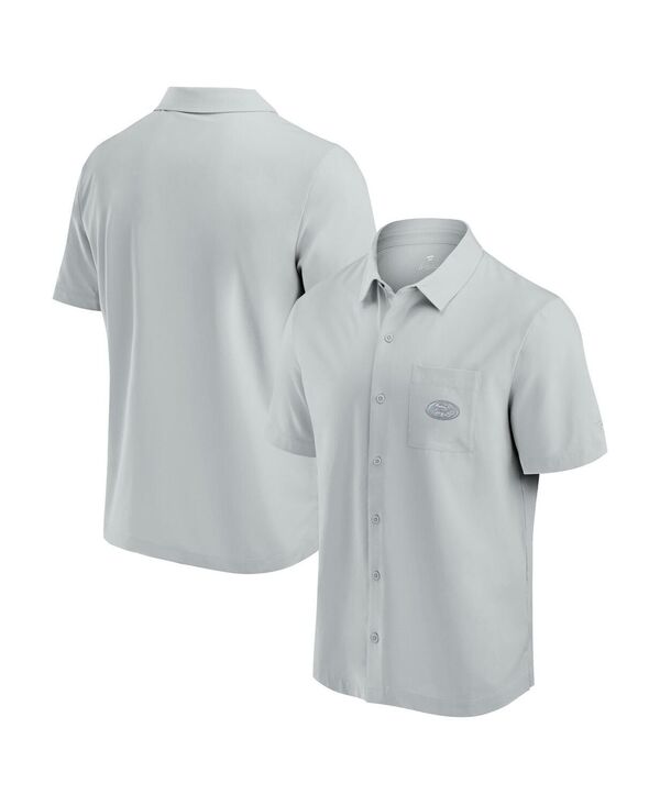 ファナティクス メンズ トップス シャツ Fanatics Men's Gray San Francisco 49ers Front Office Button-Up Shirt