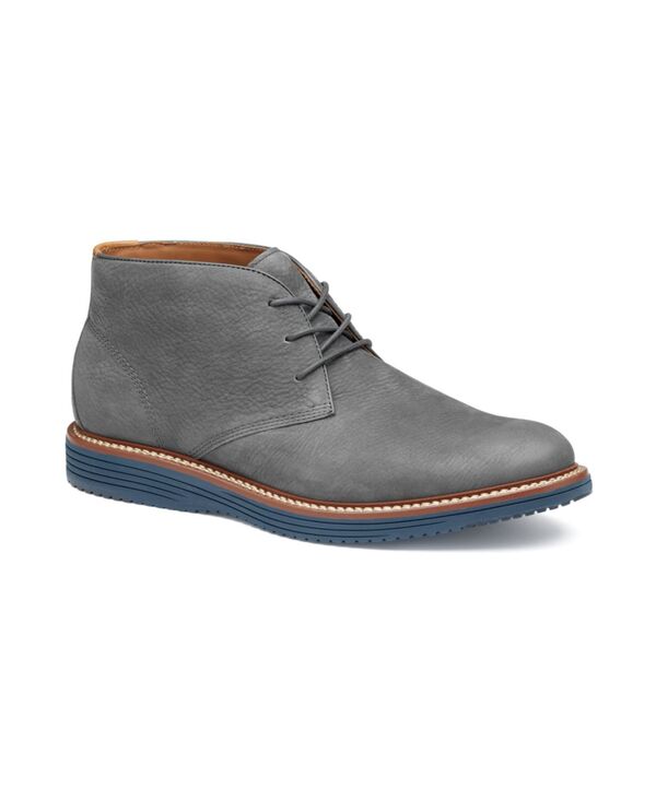 【送料無料】 ジョンストンアンドマーフィー メンズ ブーツ・レインブーツ シューズ Men's Upton Chukka Boots Gray Nubuck
