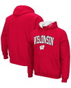 【送料無料】 コロシアム メンズ パーカー・スウェット アウター Men's Wisconsin Badgers Arch Logo 3.0 Pullover Hoodie Red(4)