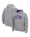 【送料無料】 コロシアム メンズ パーカー・スウェット アウター Men's TCU Horned Frogs Arch and Logo 3.0 Pullover Hoodie Heathered Gray(4)
