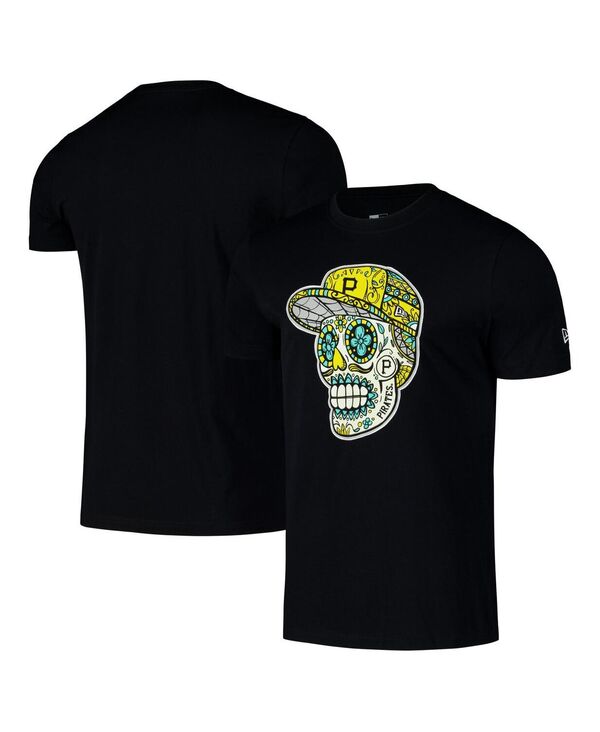 ̵ ˥塼  T ȥåץ Men's Black Pittsburgh Pirates Sugar Skulls...