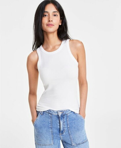 【送料無料】 On 34th レディース シャツ トップス Women's Ribbed High-Neck Tank Top XXS-4X Created for Macy's Washed White 【送料無料】 On 34th レディース シャツ トップス Women's Ribbed High-Neck Tank Top XXS-4X Created for Macy's Washed White