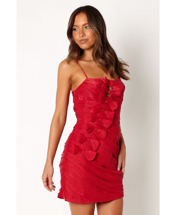 【送料無料】 Petal and Pup レディース ワンピース トップス Women's Mia Mini Dress - Wine Wine