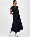 【送料無料】 On 34th レディース ワンピース トップス Women's Tonal Jacquard Cap-Sleeve Shirtdress Cre...