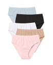 【送料無料】 コンフォート チョイス レディース パンツ アンダーウェア Plus Size Hi-Cut Cotton Brief 5-Pack Basic ...