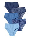 【送料無料】 コンフォート チョイス レディース パンツ アンダーウェア Plus Size Hi-Cut Cotton Brief 5-Pack Evenin...