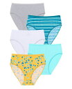 【送料無料】 コンフォート チョイス レディース パンツ アンダーウェア Plus Size Hi-Cut Cotton Brief 5-Pack Fallin...