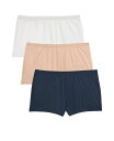 【送料無料】 コンフォート チョイス レディース パンツ アンダーウェア Plus Size Boy Short 3-Pack Neutral pack