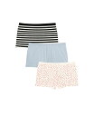 【送料無料】 コンフォート チョイス レディース パンツ アンダーウェア Plus Size Boy Short 3-Pack Vanilla dot pack