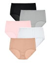 【送料無料】 コンフォート チョイス レディース パンツ アンダーウェア Plus Size Cotton Brief 5-Pack Basic pack