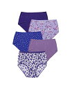 【送料無料】 コンフォート チョイス レディース パンツ アンダーウェア Plus Size Cotton Brief 5-Pack Ditsy pack