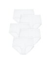 【送料無料】 コンフォート チョイス レディース パンツ アンダーウェア Plus Size Nylon Brief 5-Pack White pack