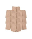 【送料無料】 コンフォート チョイス レディース パンツ アンダーウェア Plus Size Cotton Boxer 10-Pack Nude pack