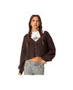 【送料無料】 アディクテッド レディース ニット・セーター カーディガン アウター Women's Sabrina Chunky Knit Cropped Ca...