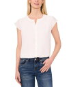 【送料無料】 セセ レディース シャツ ブラウス トップス Women's Scalloped Cap Sleeve Blouse New Ivory