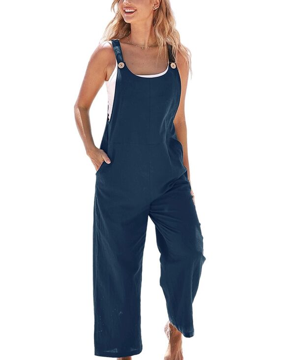【送料無料】 カップシー レディース ジャンプスーツ トップス Women's Raven Tapered Pinafore Jumpsuit Dark blue
