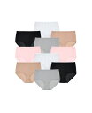 【送料無料】 コンフォート チョイス レディース パンツ アンダーウェア Plus Size Cotton Brief 10-Pack Basic pack