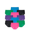 【送料無料】 コンフォート チョイス レディース パンツ アンダーウェア Plus Size Cotton Brief 10-Pack Bright pack