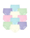 【送料無料】 コンフォート チョイス レディース パンツ アンダーウェア Plus Size Cotton Brief 10-Pack Pastel pack